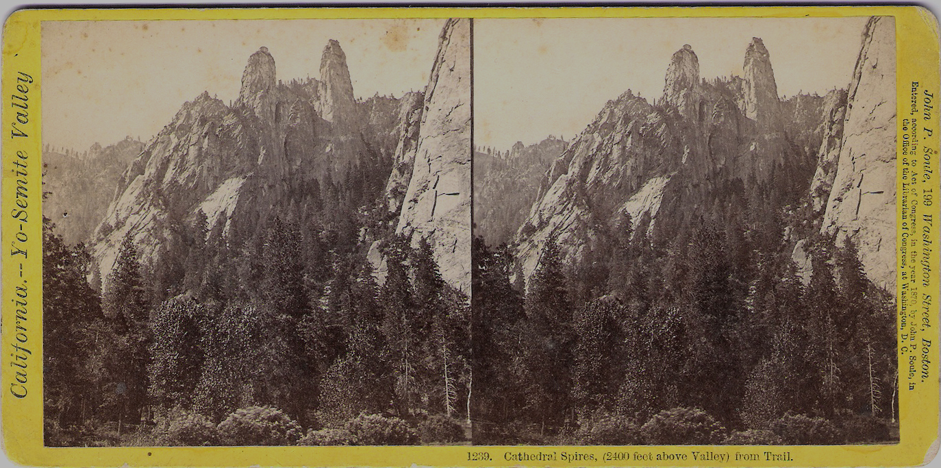 Keystone Stereoview Valley at Yosemite National Park CA From Rare USA 100 Set 